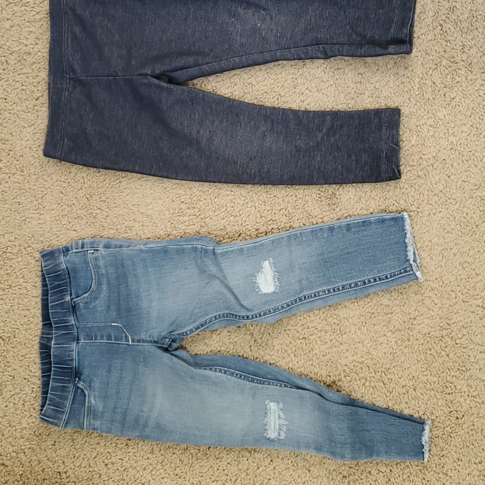 3T pants/2-3 T faux jeans GUC